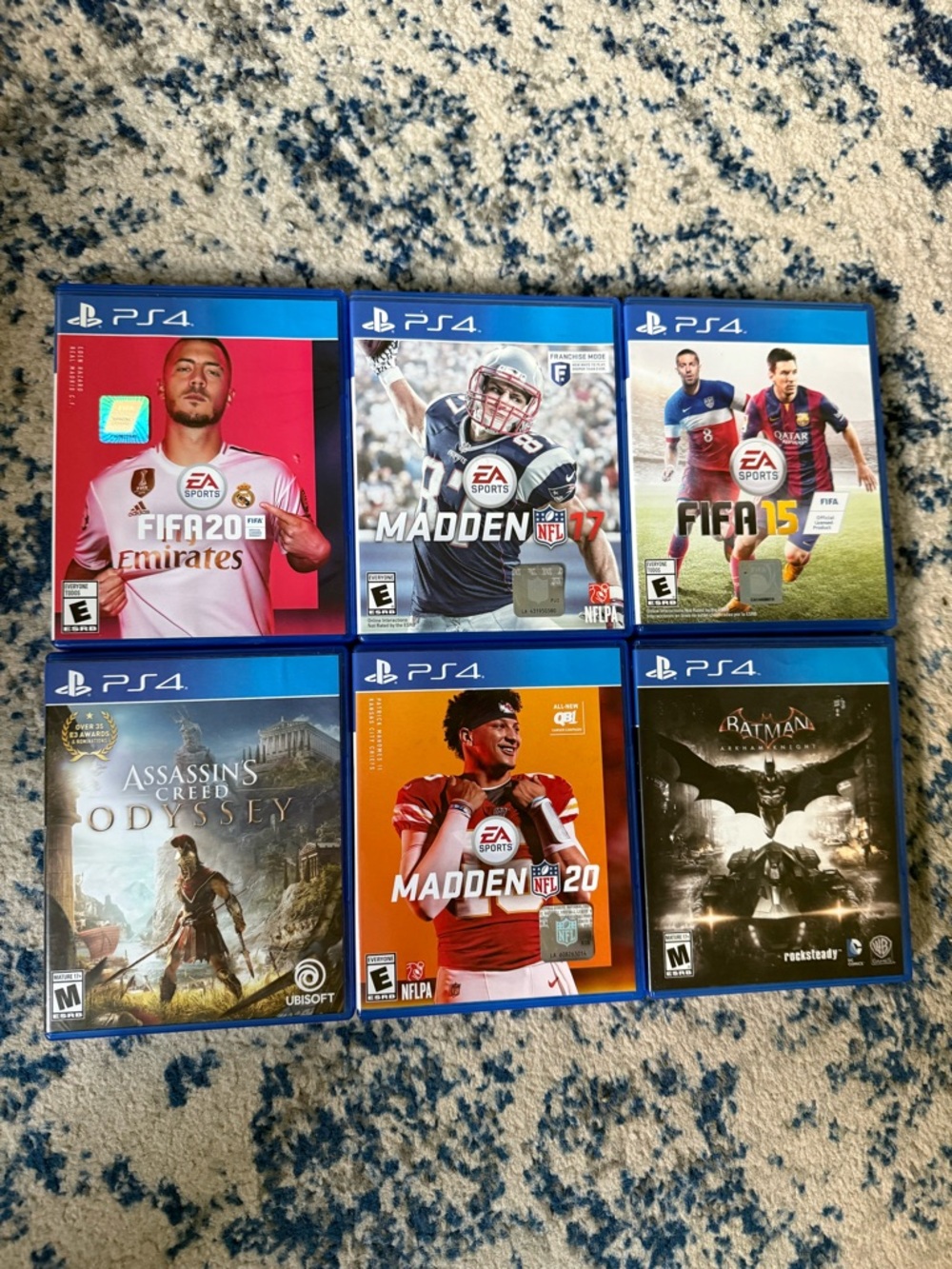 PS4 Sports & Action Game Bundle - Blue Case Collection